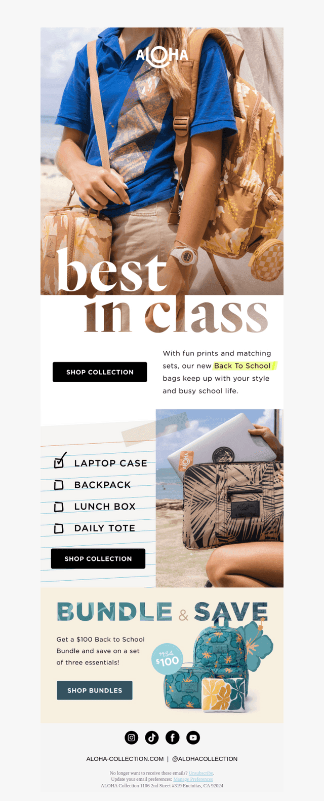 ALOHA Collection email from Fri, Jul 25, 2025
