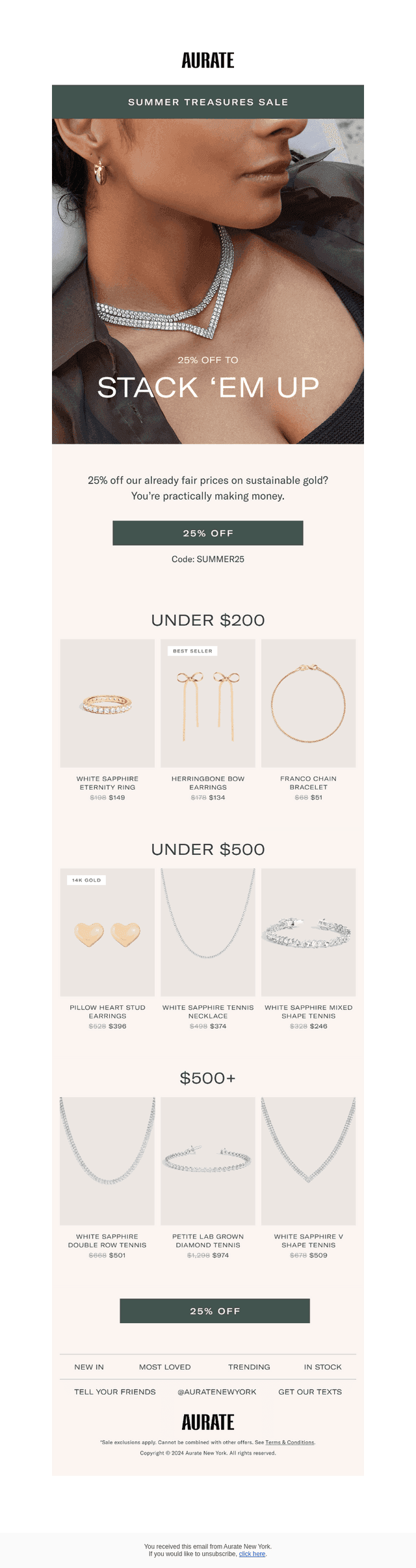 25% OFF SUMMER STACKS