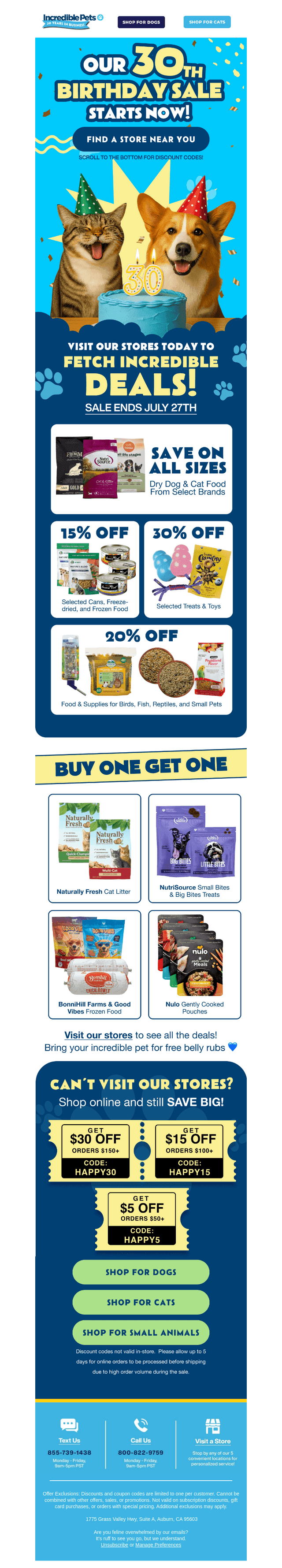 Incredible Pets email from Fri, Jul 25, 2025