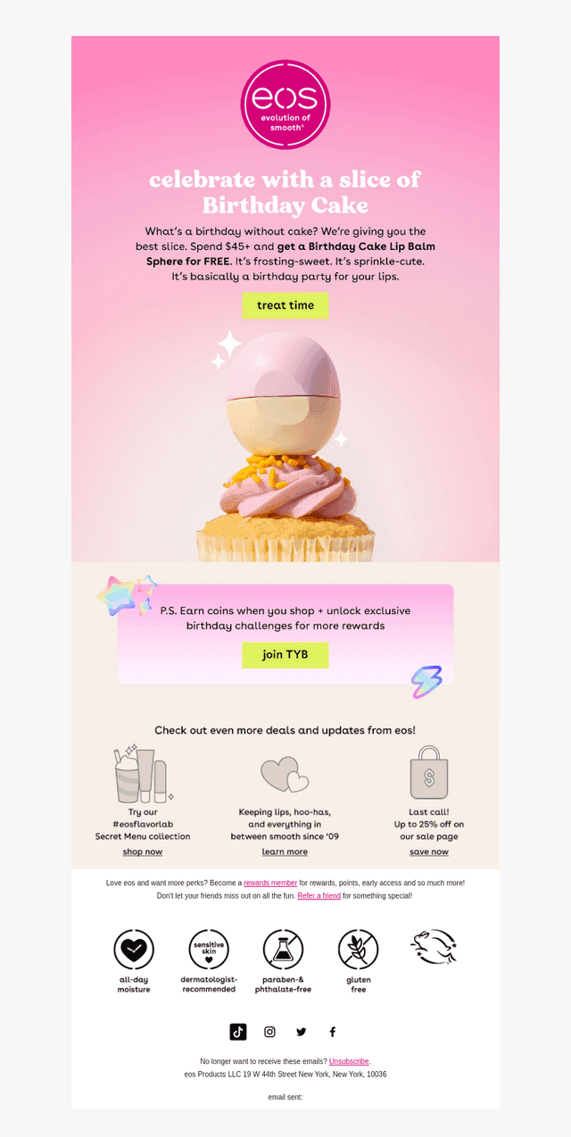 🥳🎂 Have a slice of cake (on us!)
