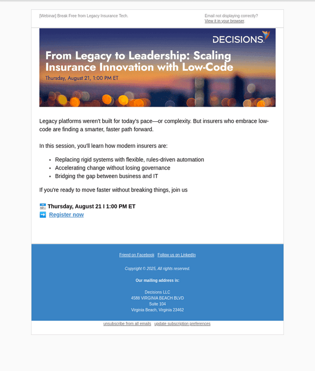 [Webinar] Break Free from Legacy Insurance Tech