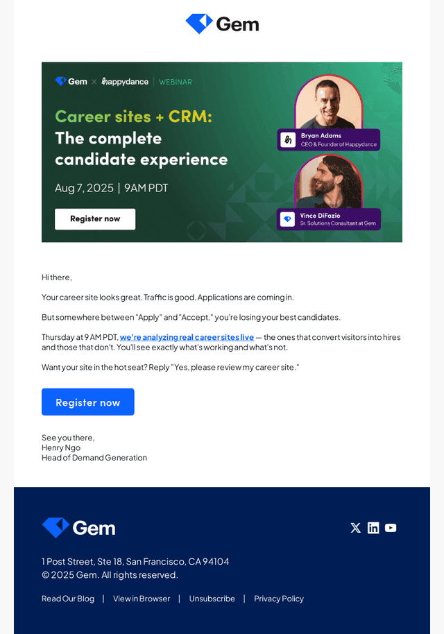 Last chance: Fix your career site conversion