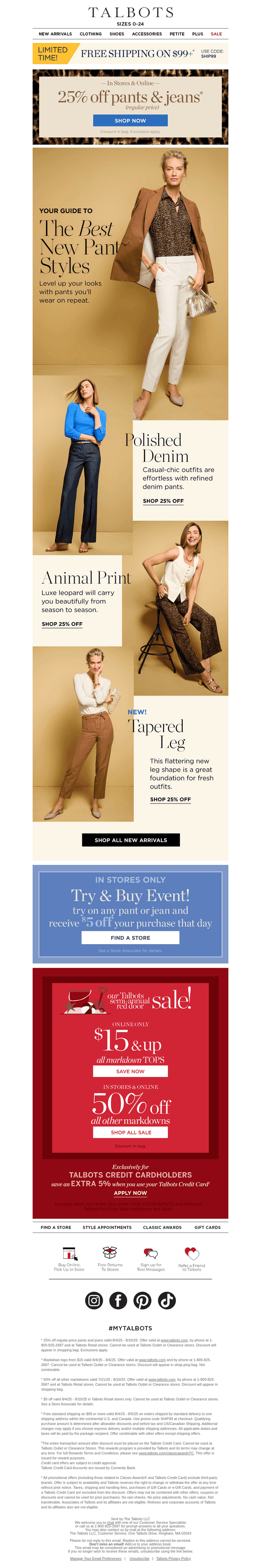 📣 25% off PANTS & JEANS starts now*