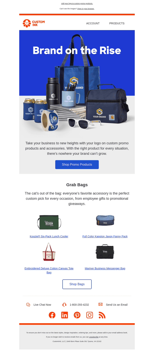 Custom swag to the rescue!
