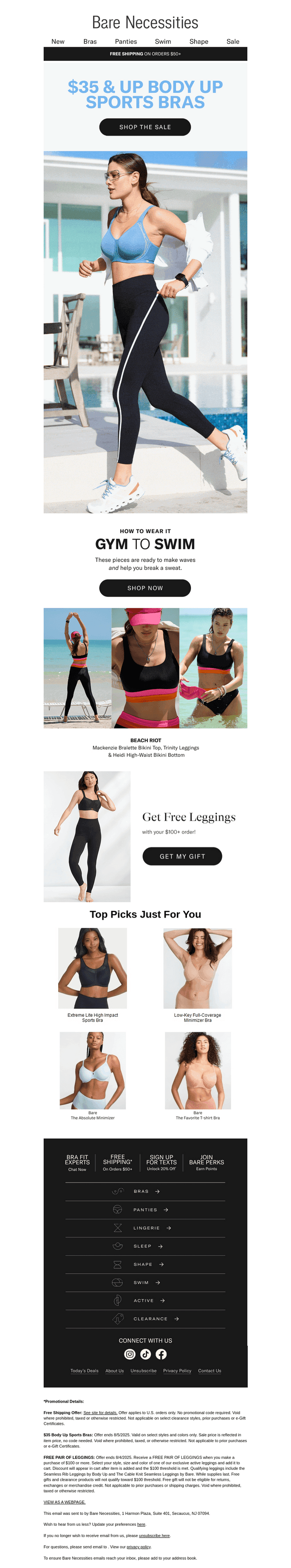 Sports Bras From $35—Only Until Tomorrow!