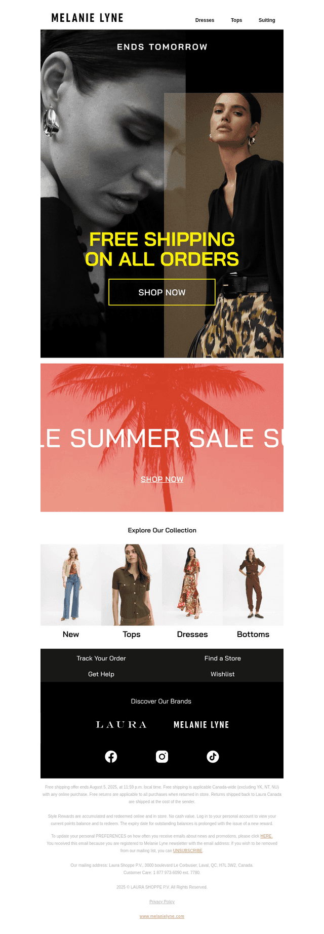 Ends Tomorrow: Free Shipping
