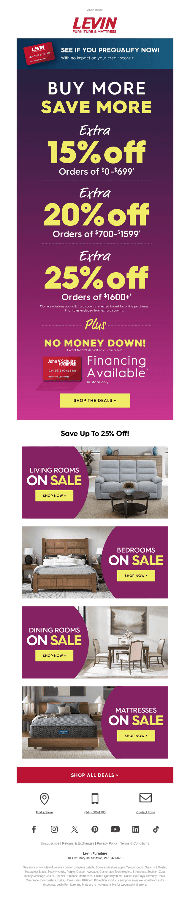 Extra 15%, 20%, or 25% OFF 🛍️