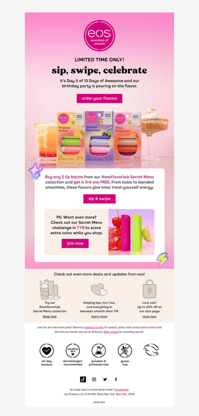 Buy 2 Secret Menu balms, get 1 FREE 👀✨🤫