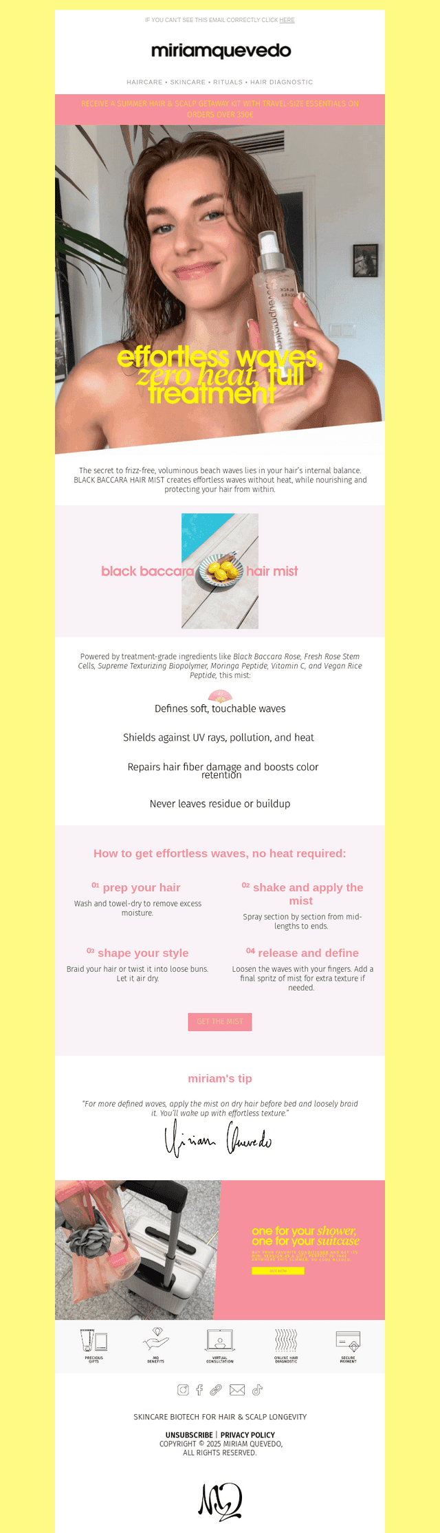Heatless beach waves  in just 4 easy steps