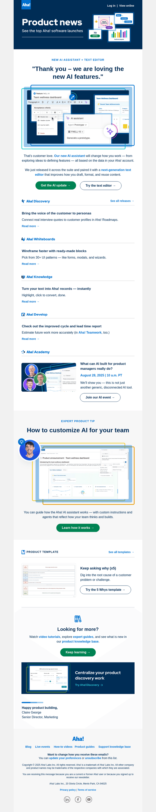 This AI assistant is only for product managers