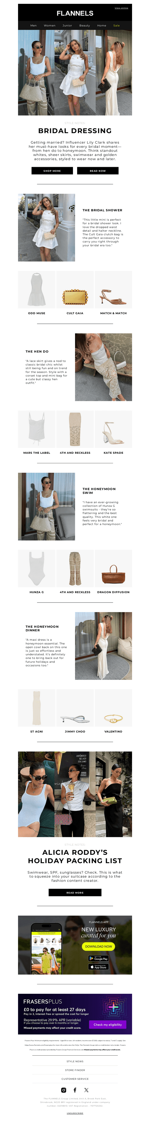 Bridal dressing guide
