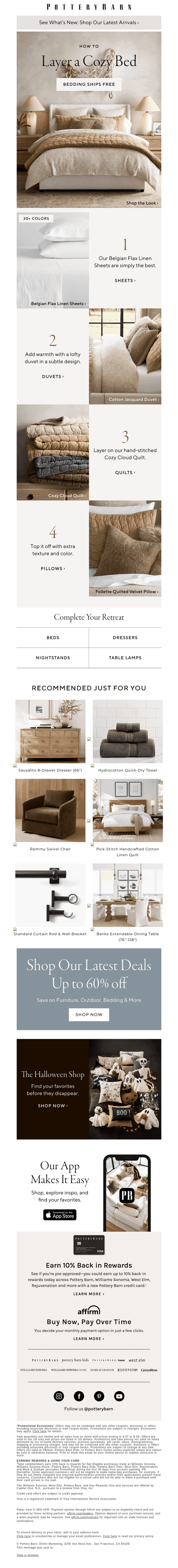 How to layer a cozy bed