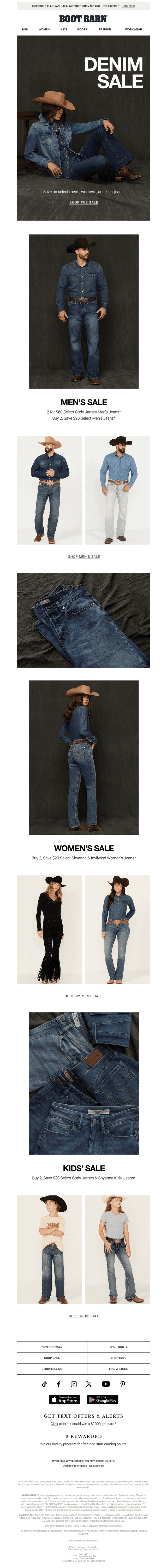 Denim Sale Going on Now