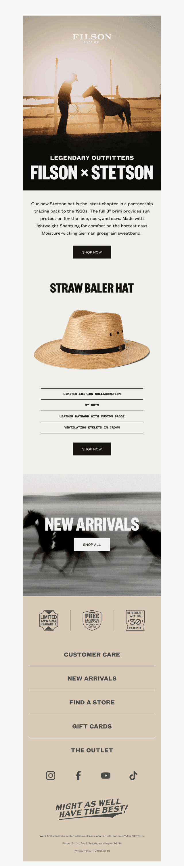 Filson email from Wed, Aug 6, 2025