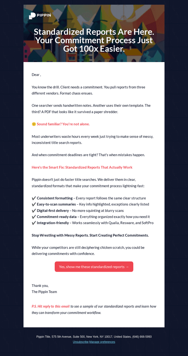 🔍 Simplify Your Title Process with Standardized Reports