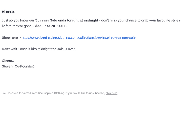 Message From Steven Robb (Co-Founder)
