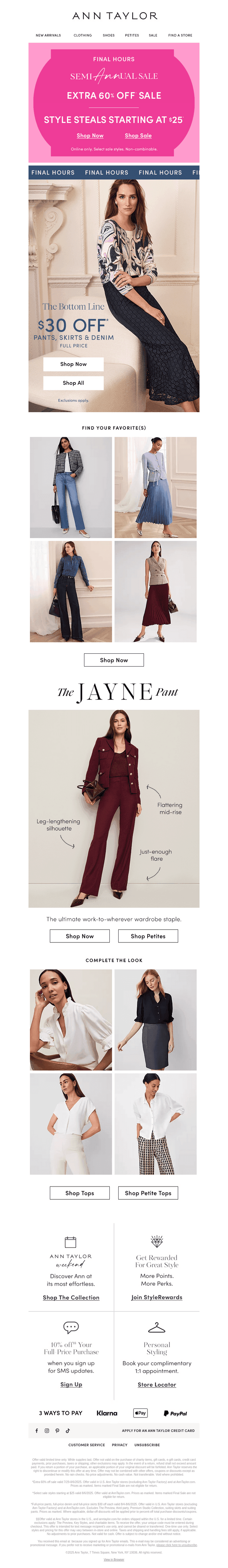 Hours Left: Style Steals Starting At $25