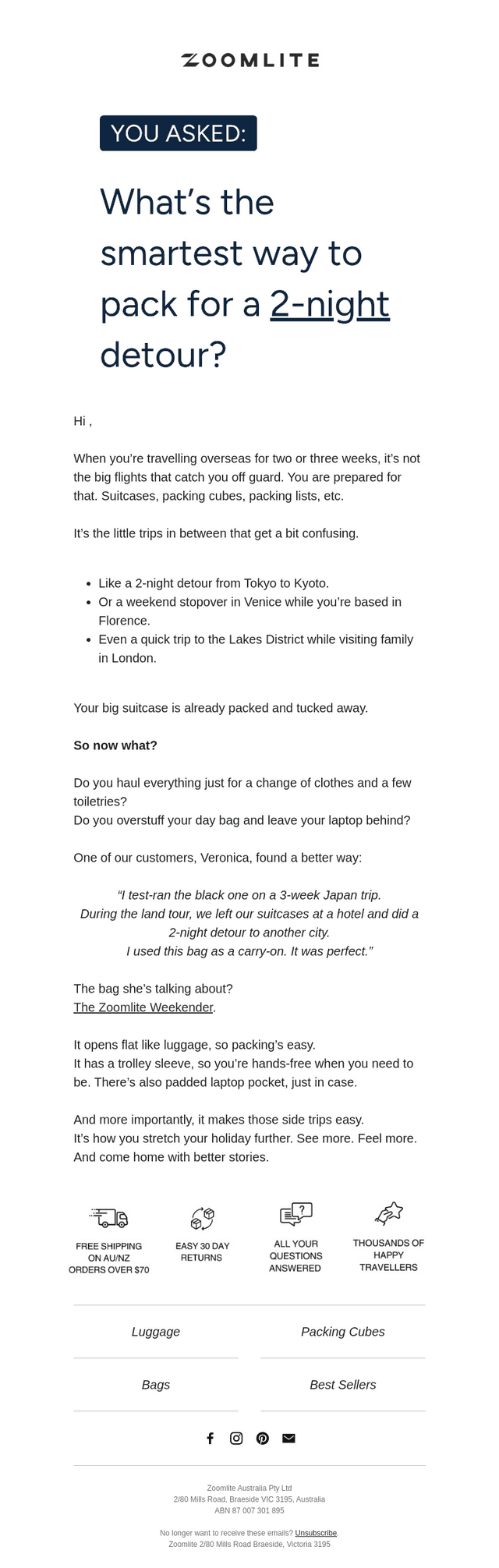 [Q&A] Side trips and the perfect trick