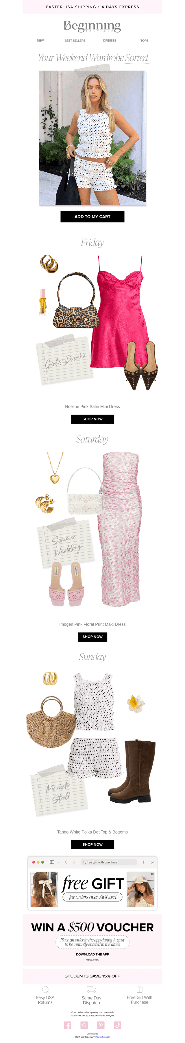 Your Weekend Wardrobe = Sorted ✔️