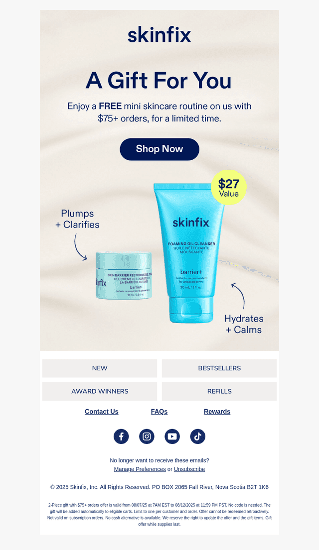 Free Skincare Mini Duos! 💙