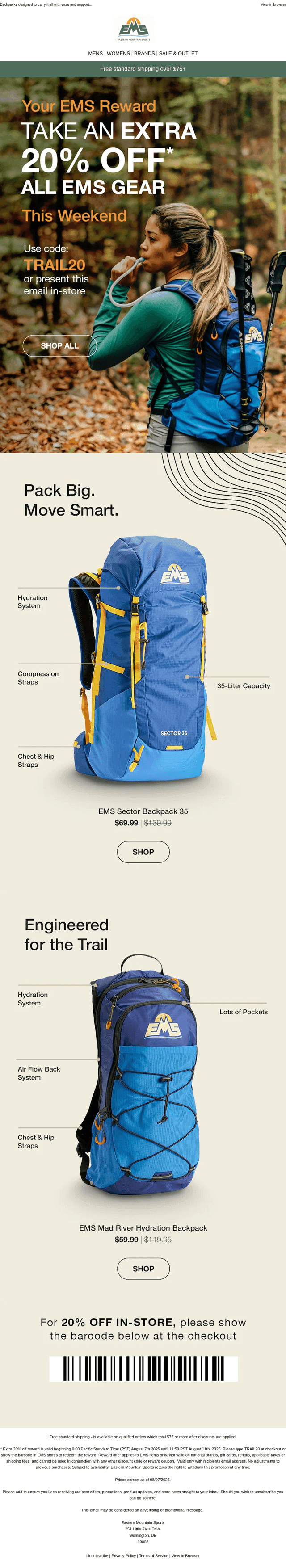 Weekend Exclusive: Extra 20% Off EMS Products
