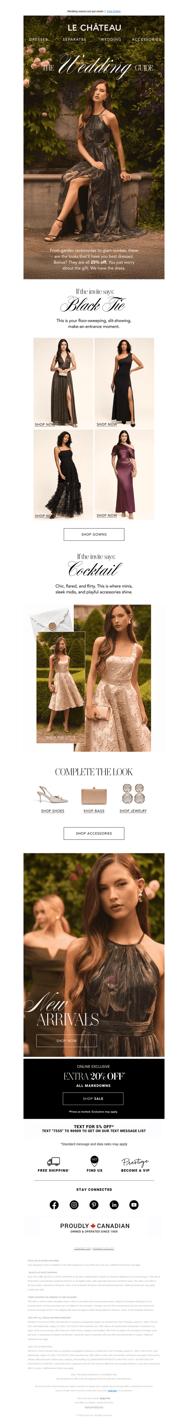 THE BEST-DRESSED GUEST WITH 25% OFF