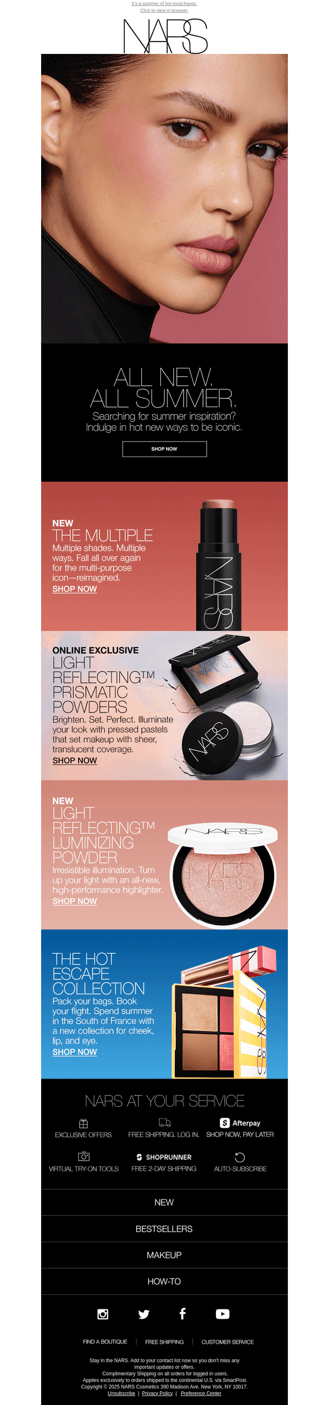 Warm up with all new NARS.