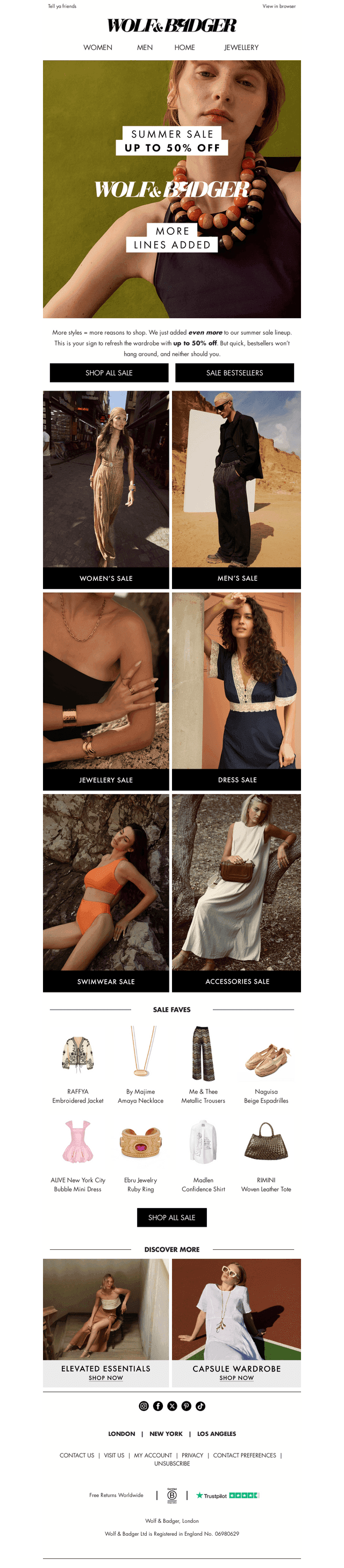 Summer Sale: More Lines Added!