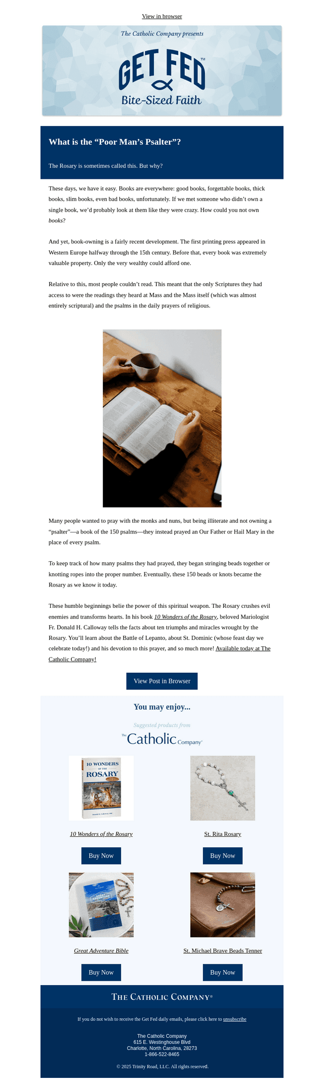 What is the “Poor Man’s Psalter”?