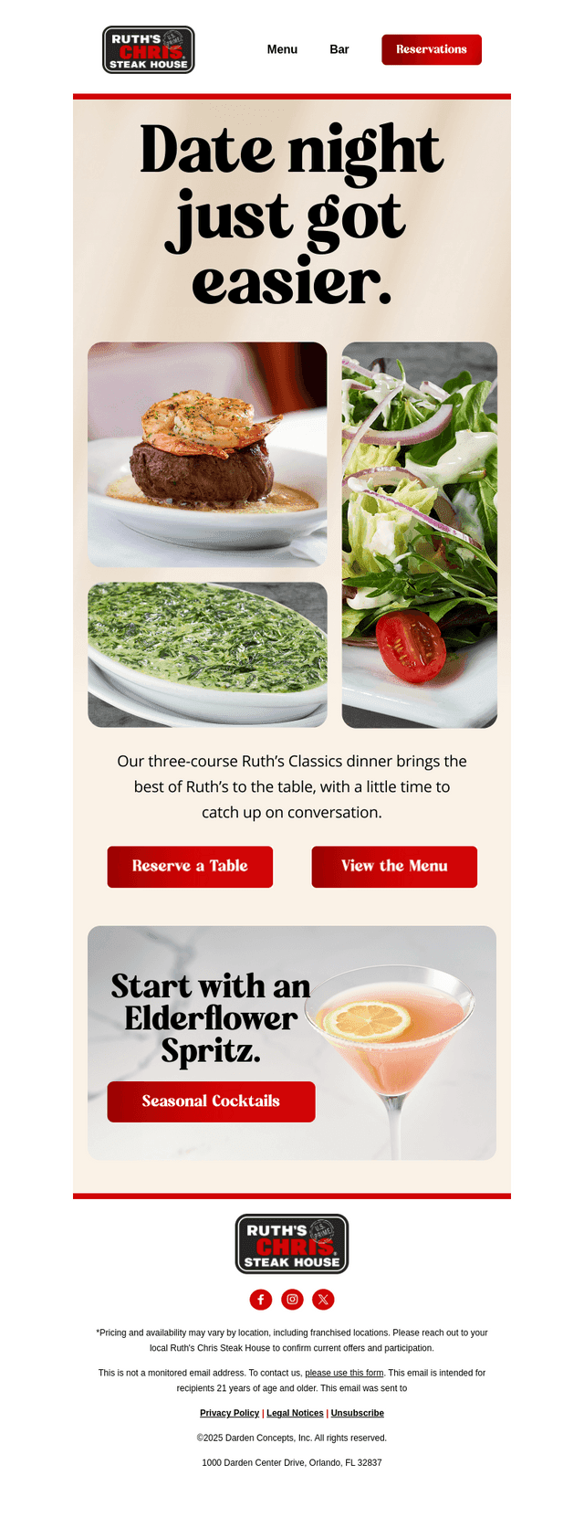 Three courses. Zero second-guessing.