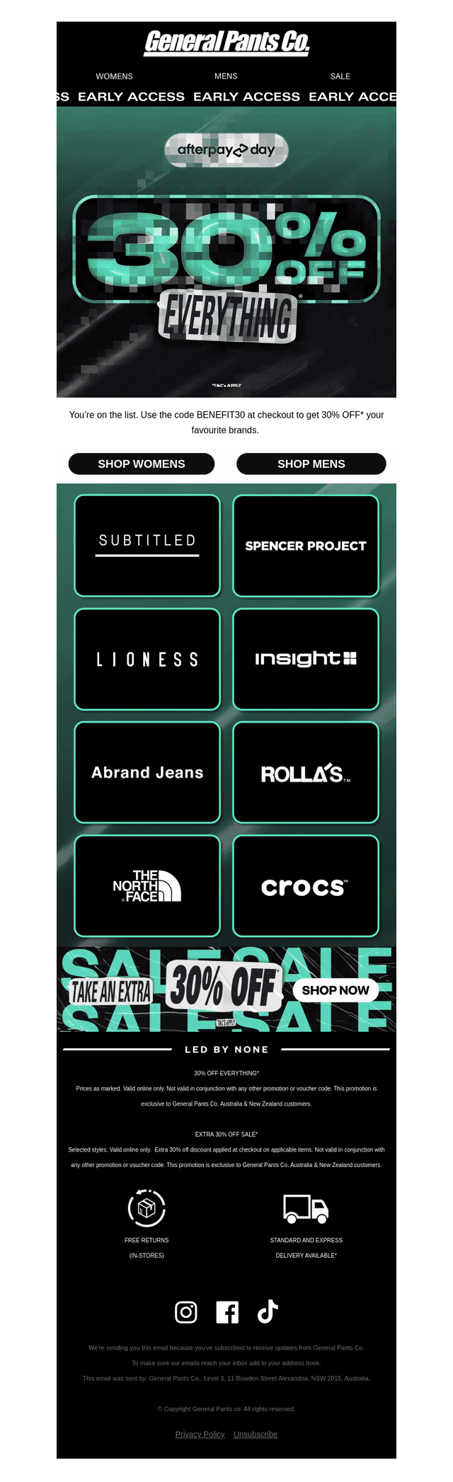 EARLY ACCESS: 30% OFF EVERYTHING 👀