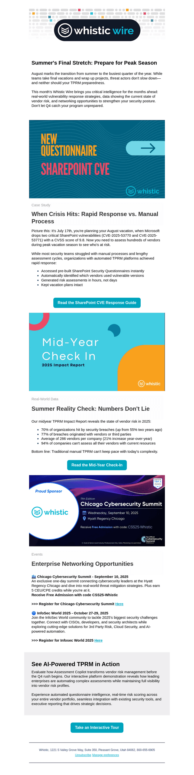 August Intel: Vendor Risk Trends + Q4 Readiness