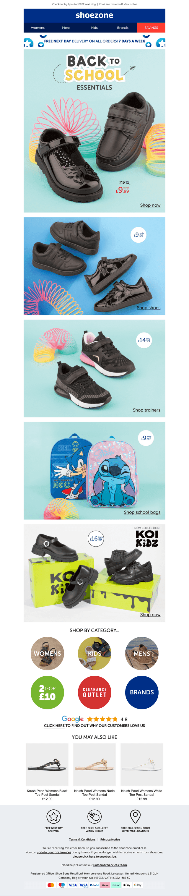 School essentials delivered direct to your door!