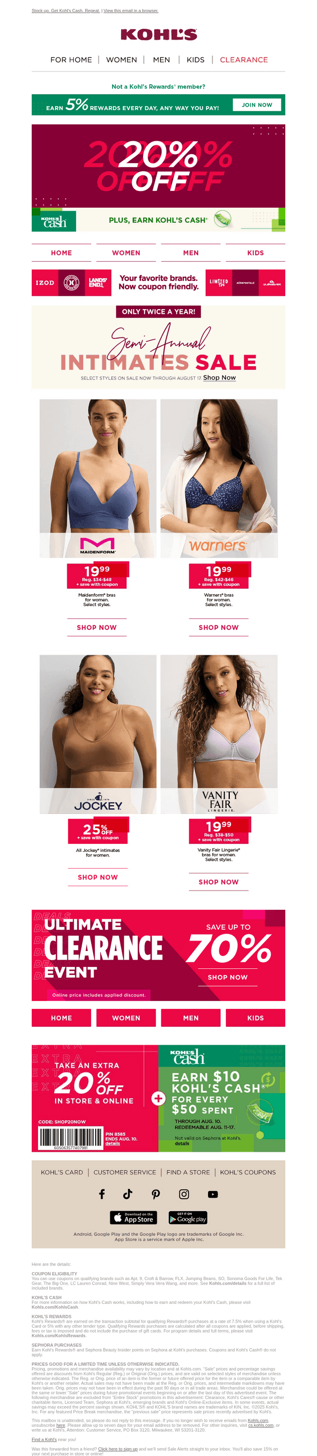 Shop our INTIMATES SALE 💕 Plus, take 20% off!
