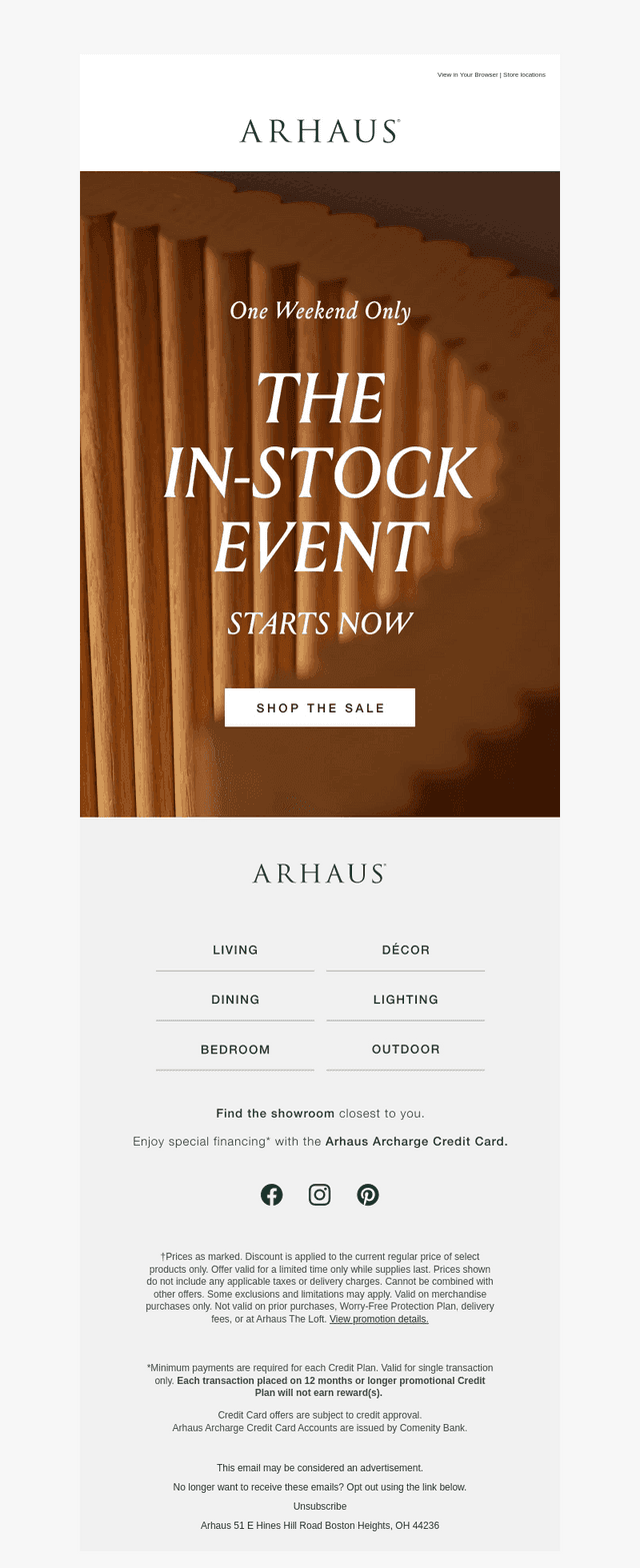 30% Off In Stock Starts Now