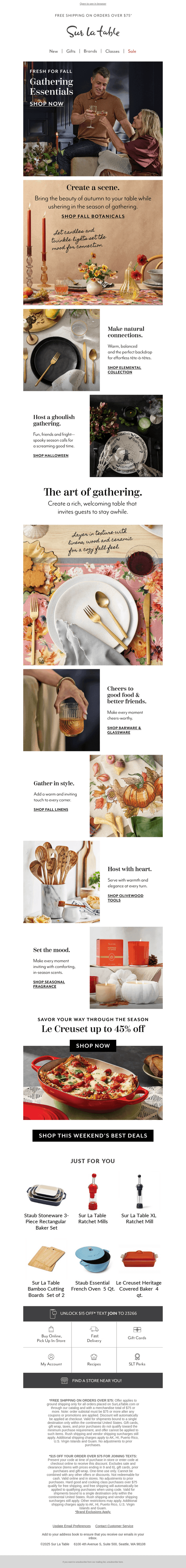 Set the table for togetherness this autumn. 🍂