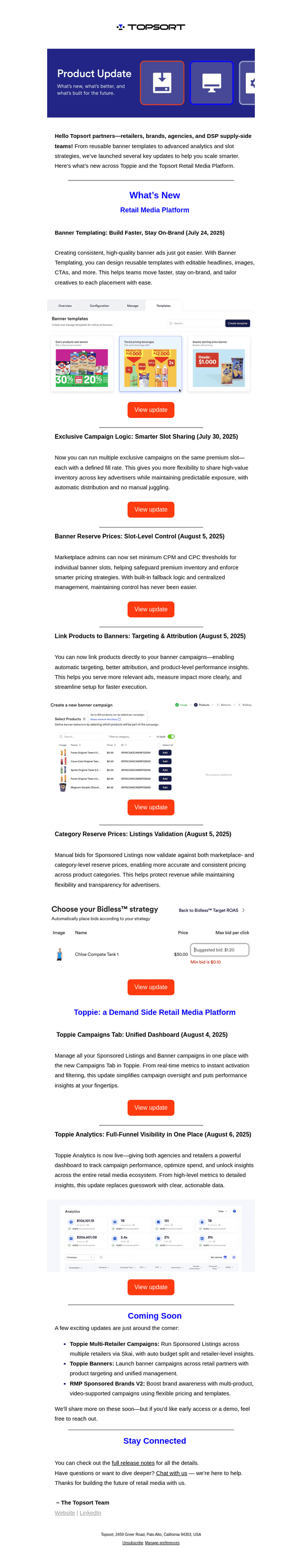 Topsort email from Fri, Aug 8, 2025