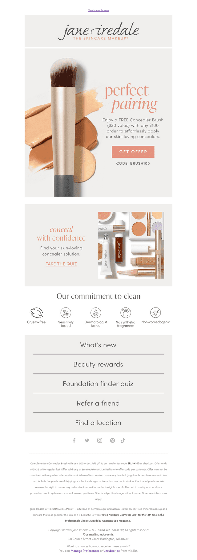 Enjoy a FREE Concealer Brush