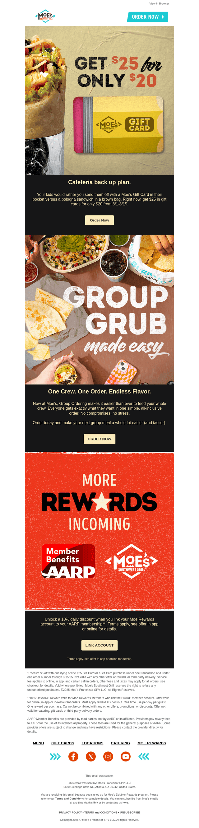 Moe?s Southwest Grill email from Fri, Aug 8, 2025