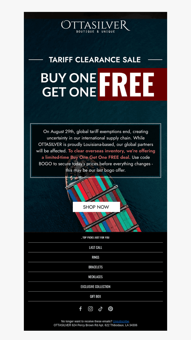 This May Be Our LAST BOGO Offer!