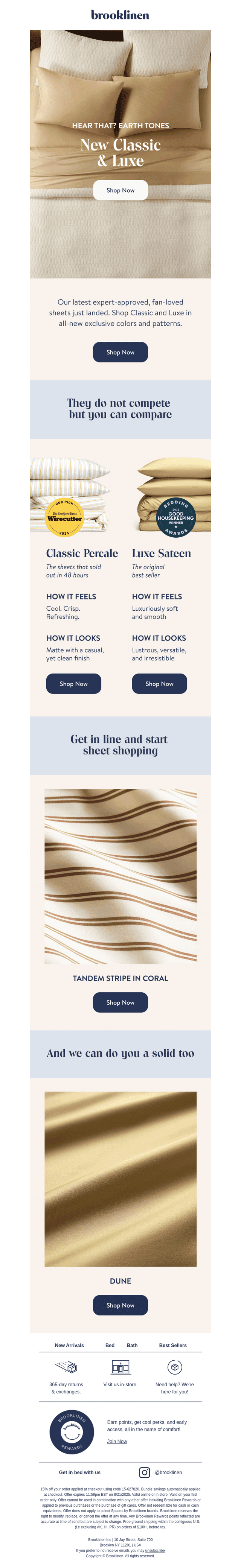 Answer the CALL. New Earth Tones!