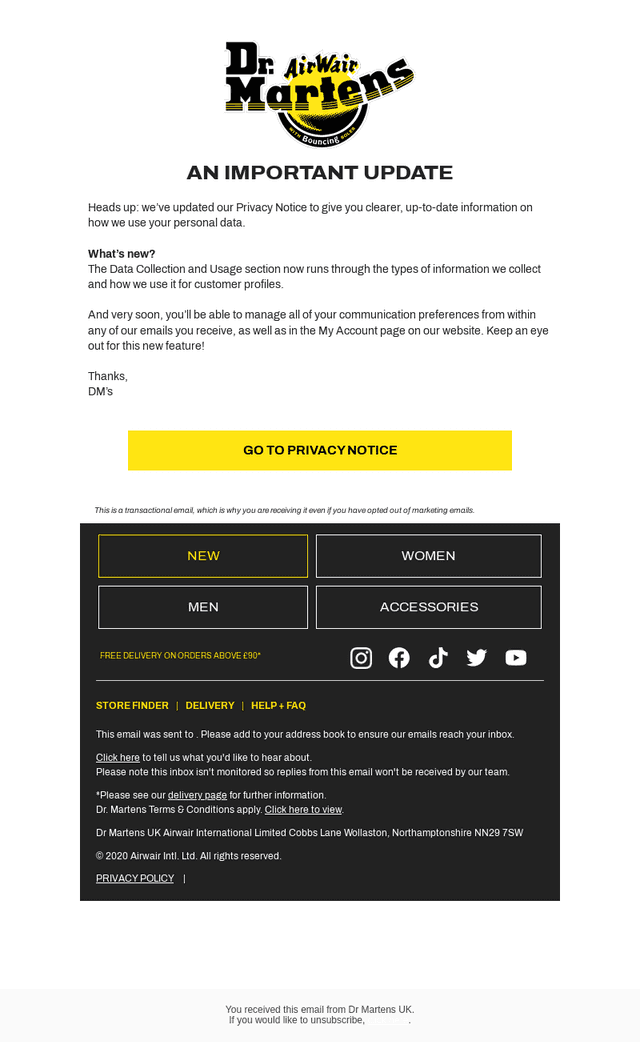 We’ve updated our Privacy Notice