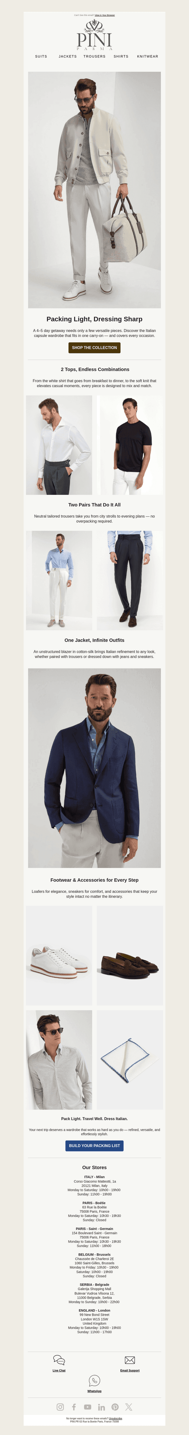 Packing Light, Dressing Sharp