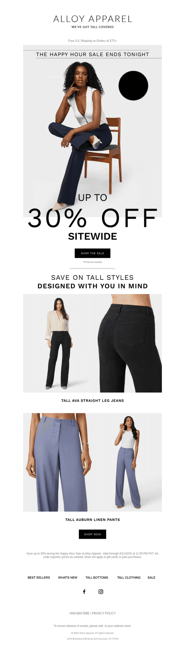 Secure 30% Off Tall-Trends Before Midnight!