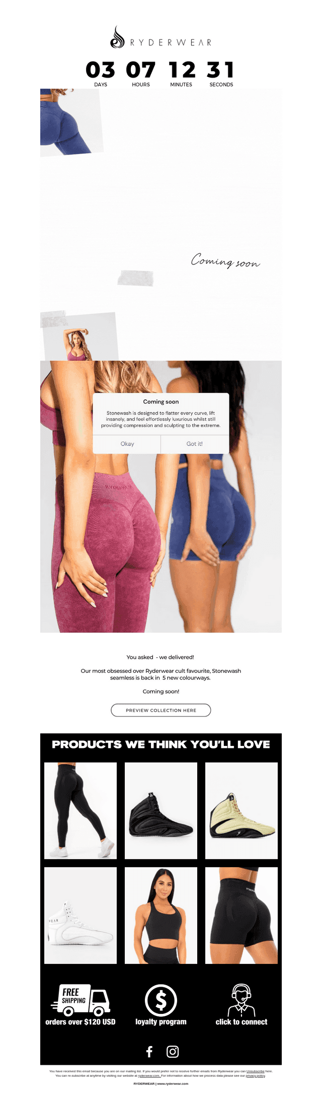 Ryderwear email from Sun, Aug 10, 2025
