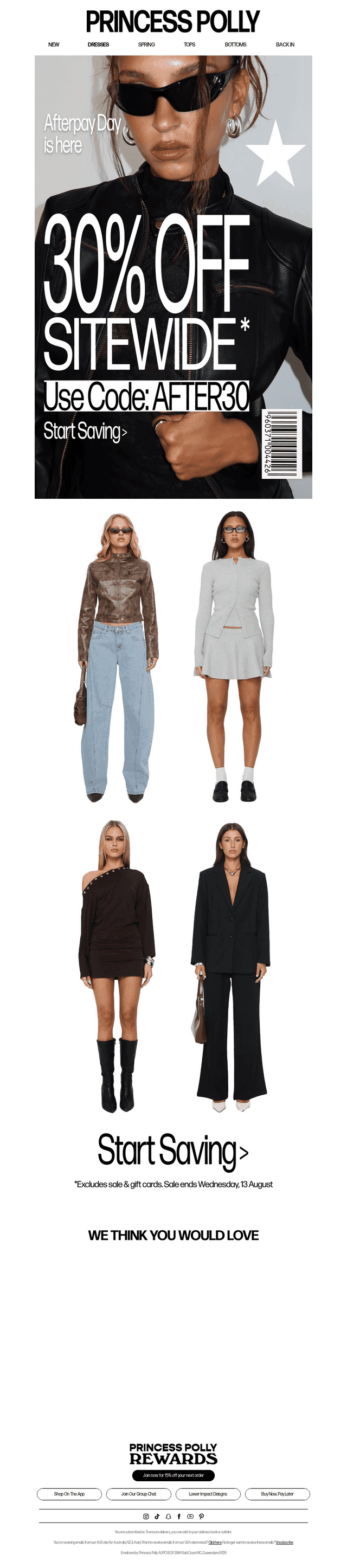 AFTERPAY DAY IS HERE 🖤