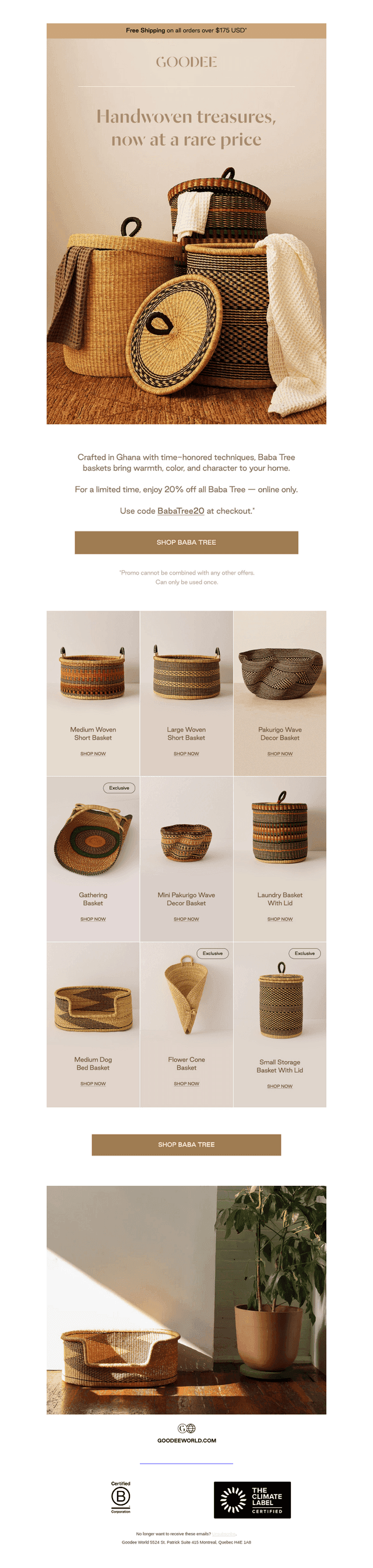Baba Tree: 20% off