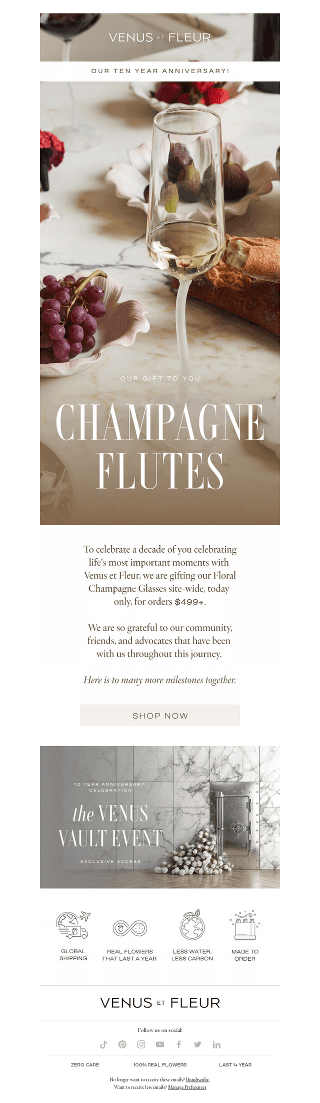 Venus et Fleur email from Mon, Aug 11, 2025