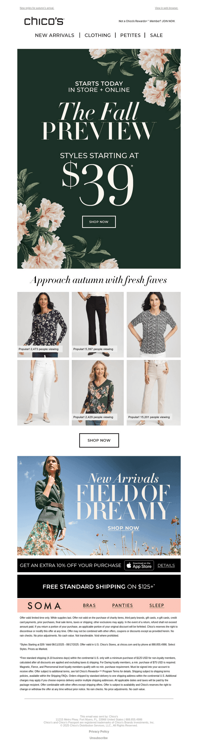 The Fall Preview (from $39) Starts Now!
