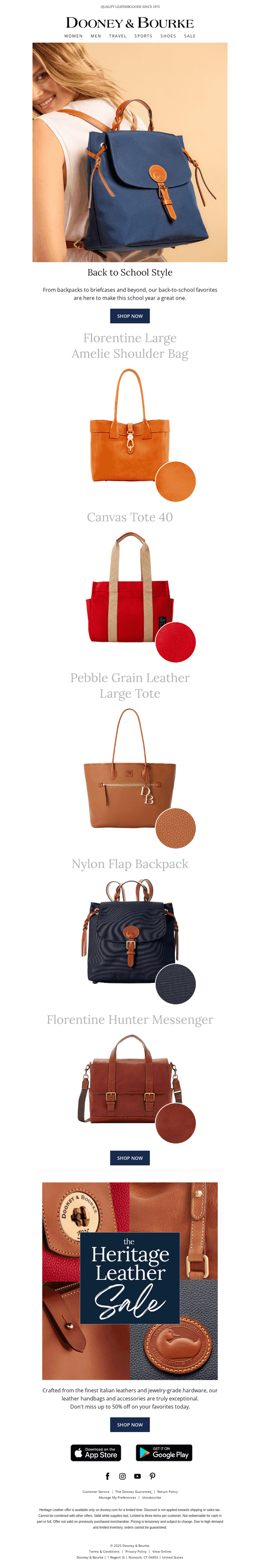 Dooney & Bourke email from Tue, Aug 12, 2025
